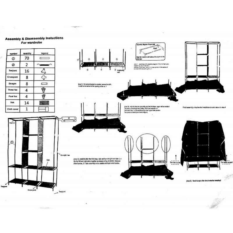 3 layer storage wardrobe foldable shelf rack m 88130