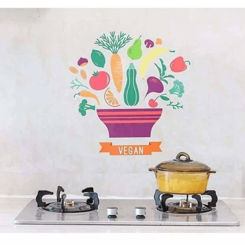 Pack of 4 kitchen stove oil proof wall sticker