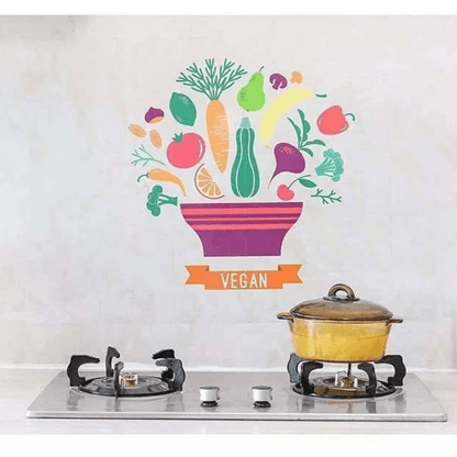 Pack of 4 kitchen stove oil proof wall sticker