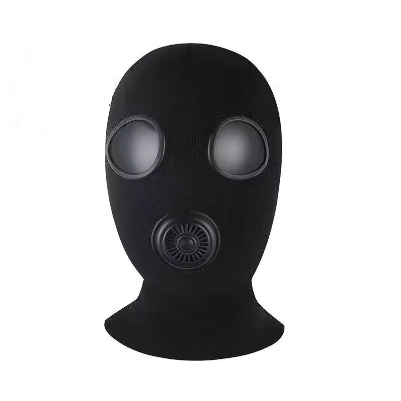 Black Cap Full Face Cover Winter Fleece Knitted Mask