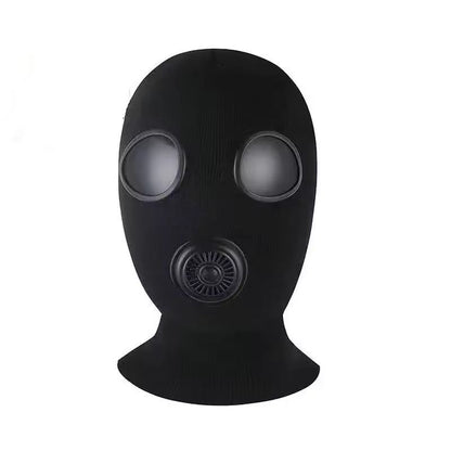 Black Cap Full Face Cover Winter Fleece Knitted Mask