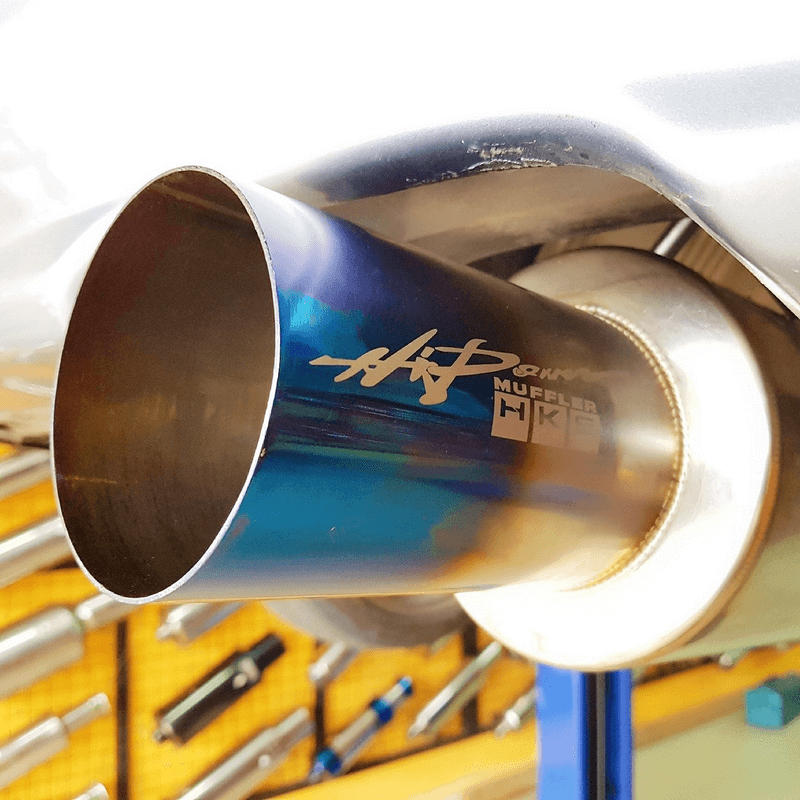 Car exhaust hks hi power muffler