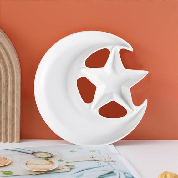 Star and Moon Shaped Kids Plate