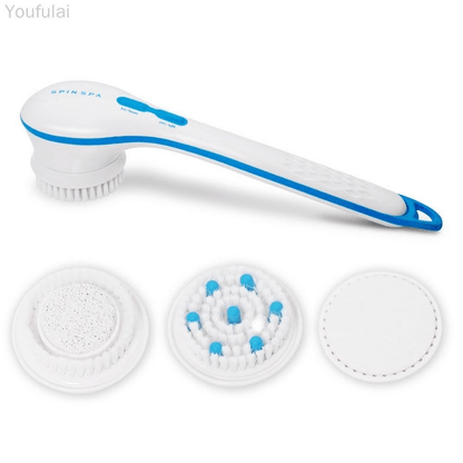 Electric shower brush 5 in 1 spin spa bath scrubber