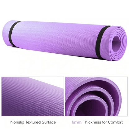 68 x 24 inches yoga mat 6mm thick eva foam