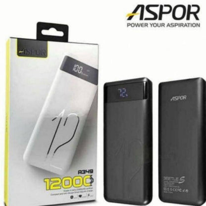 Aspor a349 12,000 mah powerbank