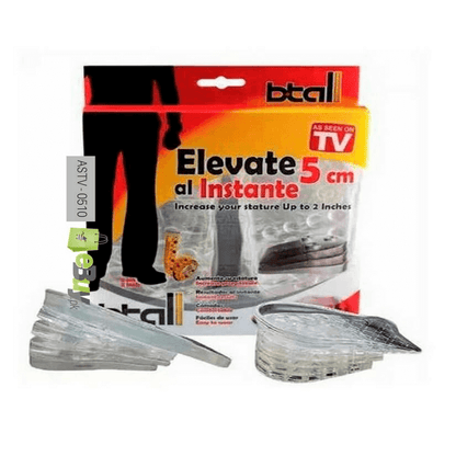 Height increasing silicone insoles elevate 5cm al instante