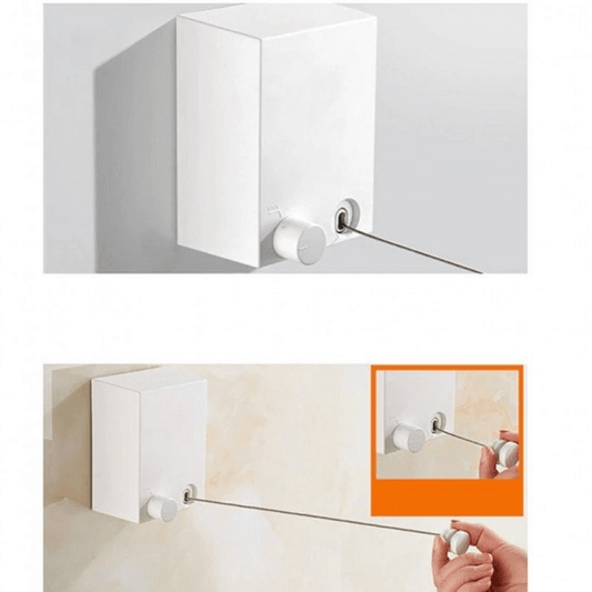 Wall mounted retractable clothesline 4.2m