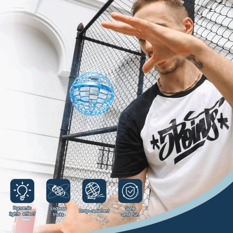 Flying Ball Boomerang Spinner RGB Lights