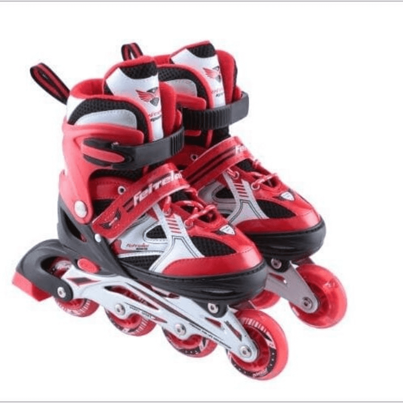 Adjustable children four-wheel roller skater skate shoes