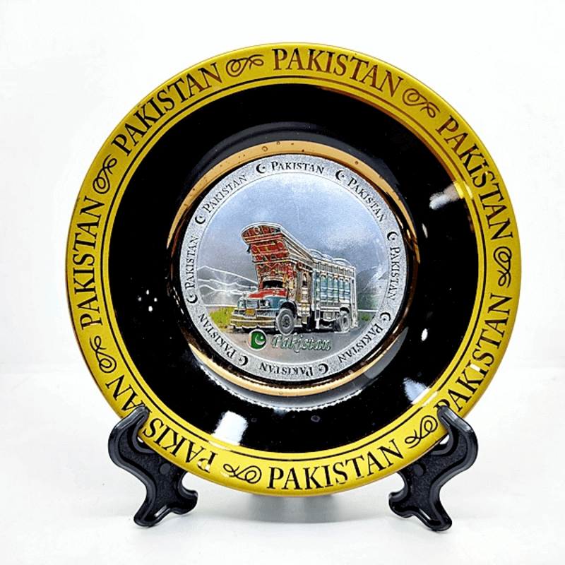 Pakistani mazar-e-quaid souvenirs plates