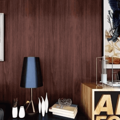 Pack of 2 wooden sheet pvc waterproof vinyl wallpaper 60x200cm