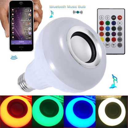 2 in 1 rgb led light and wireless speaker 12w