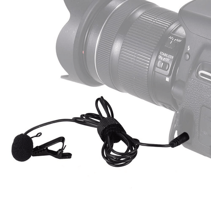 Lavalier microphone omni-directional clip-on mic