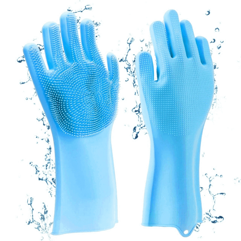 Dishwashing gloves- silicone kitchen scrub