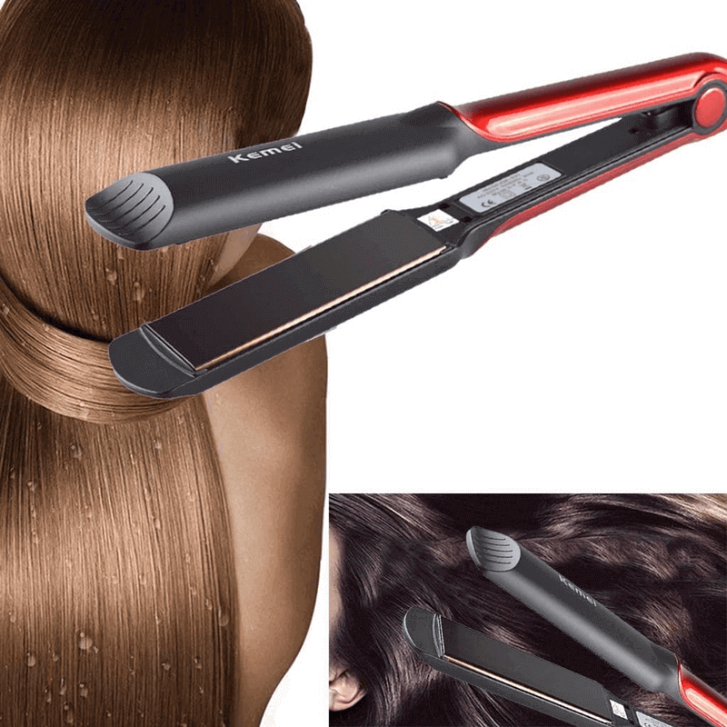 kemei wet/dry hair straightener km-531
