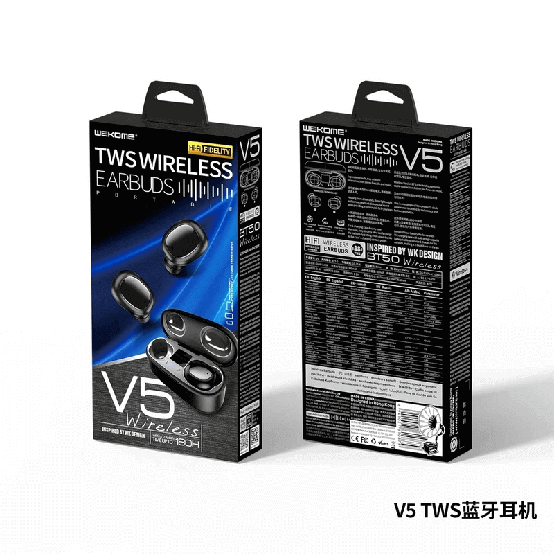 Remax v5 tws wireless earbuds with display