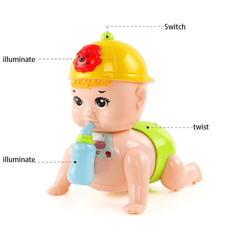 Singing crawling electronic baby toy