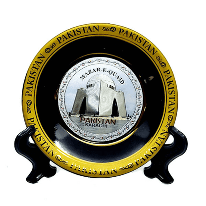 Pakistani mazar-e-quaid souvenirs plates