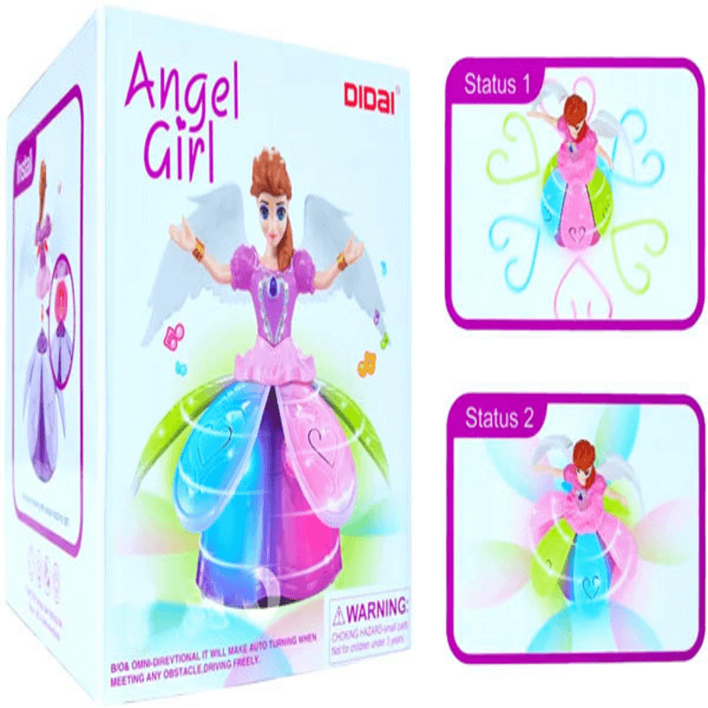 Musical angel girl toy with lighting