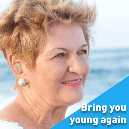 Invisible in-ear hearing aid sound amplifier