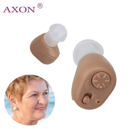 Invisible in-ear hearing aid sound amplifier