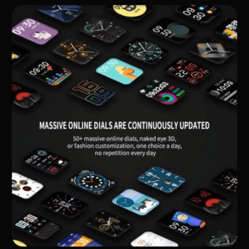 Smart watch 40mm full screen with rotating key heart rate monitor