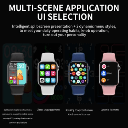 Smart watch 40mm full screen with rotating key heart rate monitor