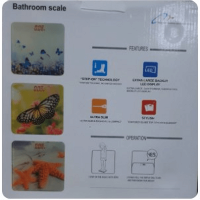 Bathroom digital body weight scale