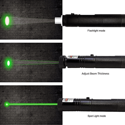 Green laser pointer pen with safety lock key