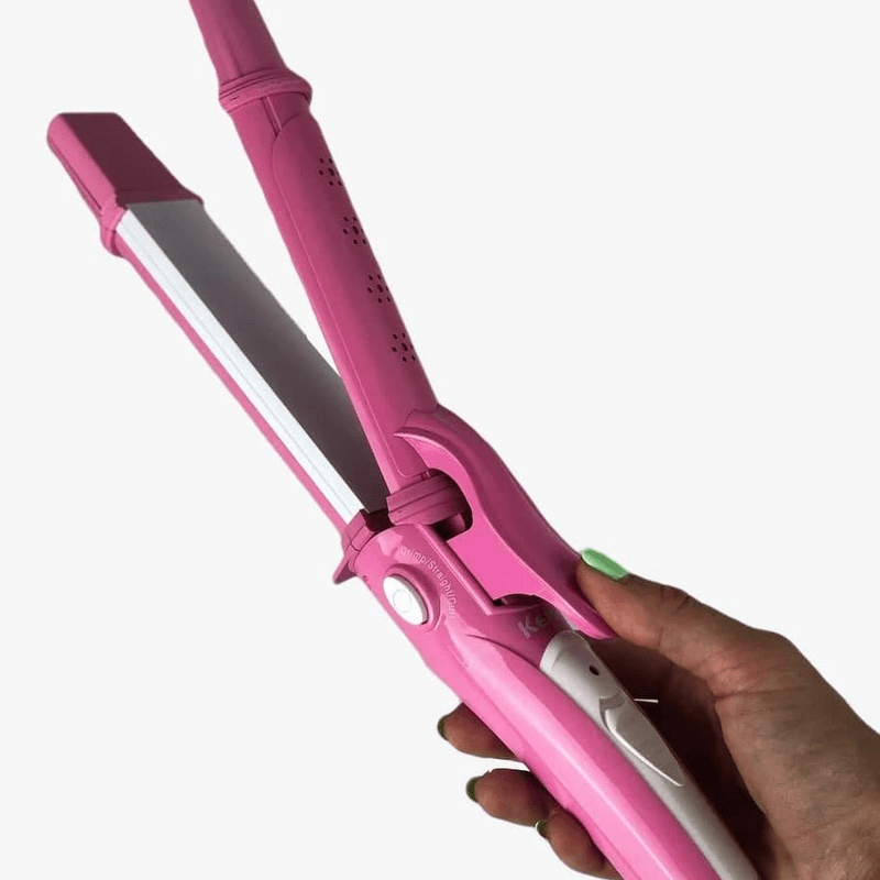 Kemei 3 in 1 hair straightener curler crimper km-987