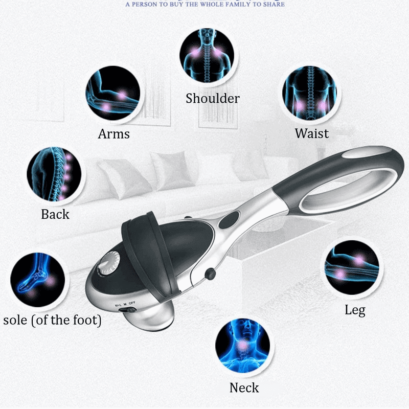 Electric handheld body massager infrared