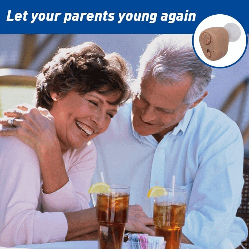 Invisible in-ear hearing aid sound amplifier