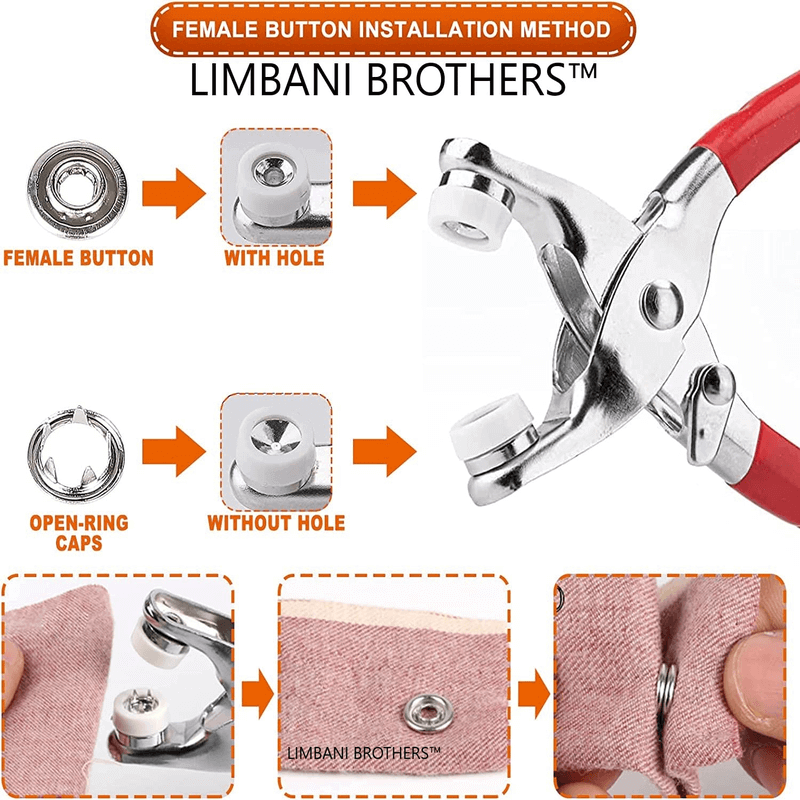 Tich button clipper with set of 100 buttons