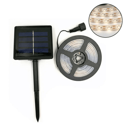 Solar powered strip light