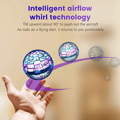 Flying Ball Boomerang Spinner RGB Lights