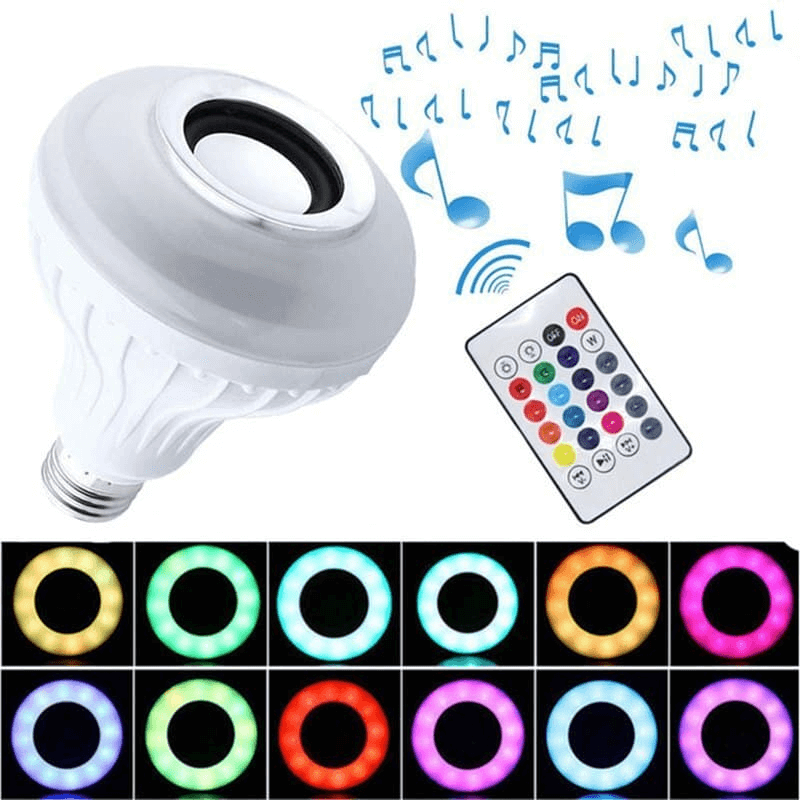 2 in 1 rgb led light and wireless speaker 12w