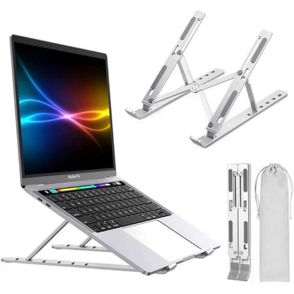 Adjustable laptop stand ergonomic desktop