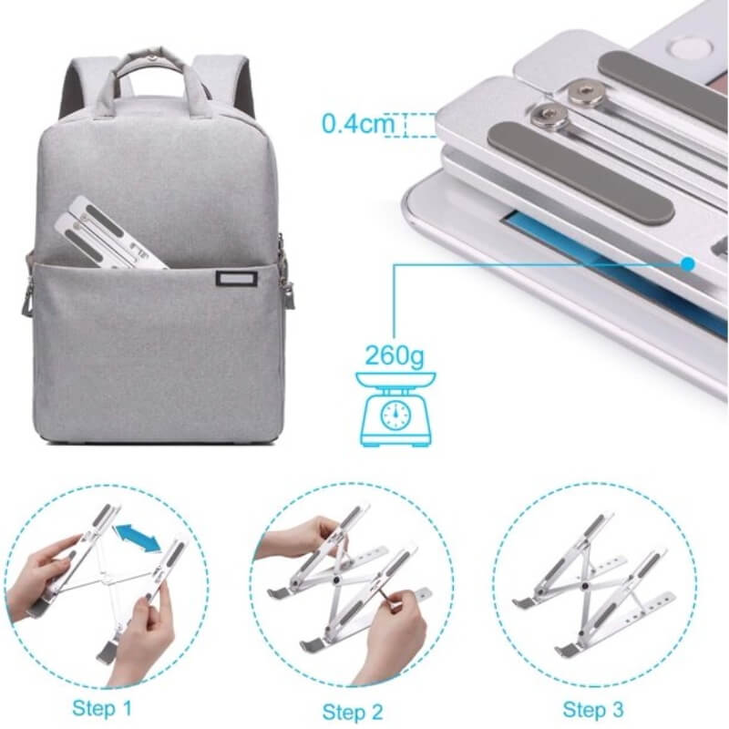 Adjustable laptop stand ergonomic desktop