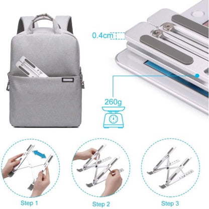 Adjustable laptop stand ergonomic desktop