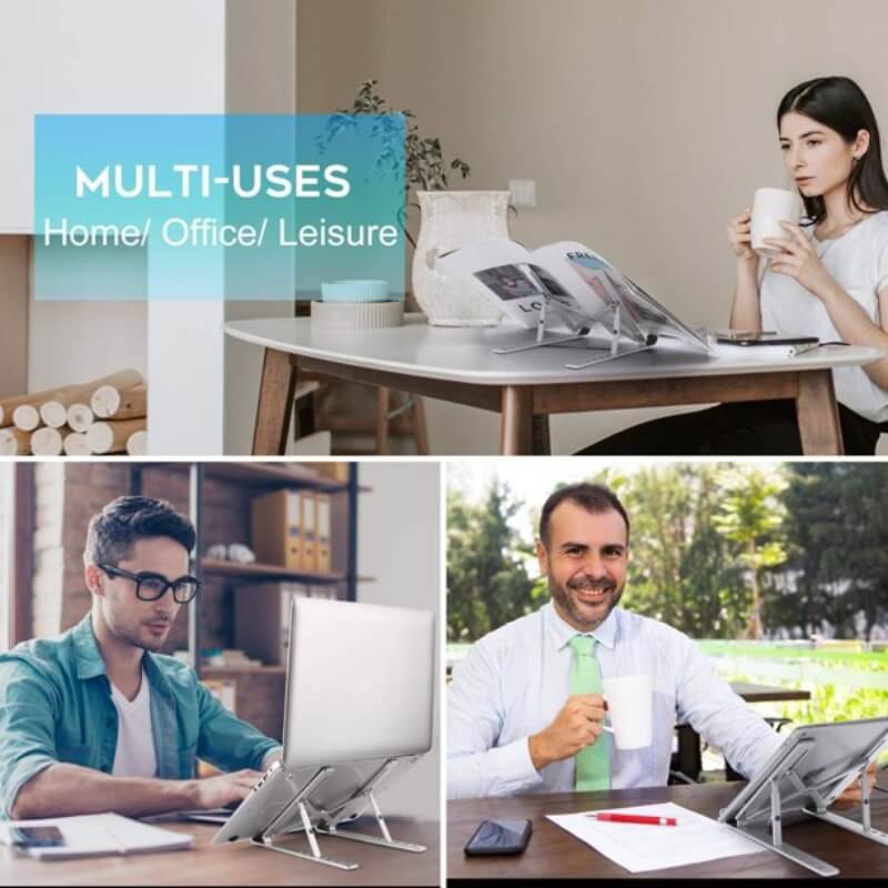 Adjustable laptop stand ergonomic desktop