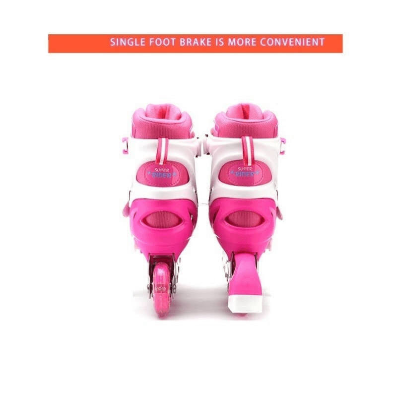 Adjustable children four-wheel roller skater skate shoes