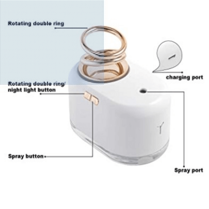 Essential oil mist air humidifier 7 color night light