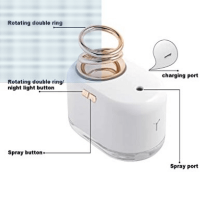 Essential oil mist air humidifier 7 color night light