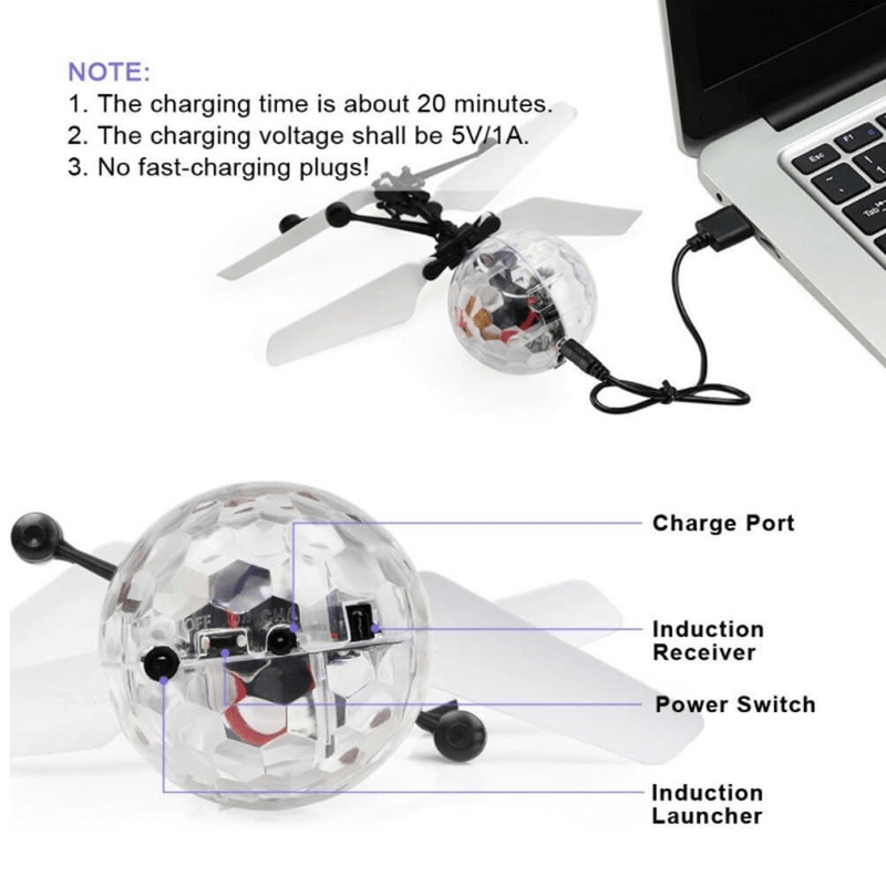 Flying Ball Helicopter Toy Infrared Induction