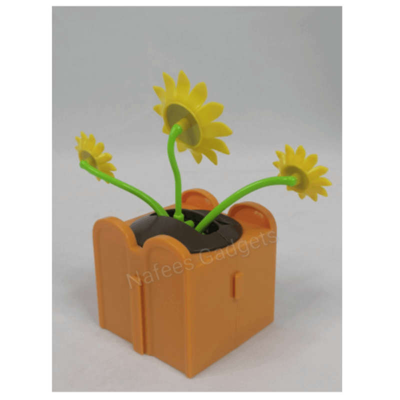 Solar dancing sun flower for car decoration