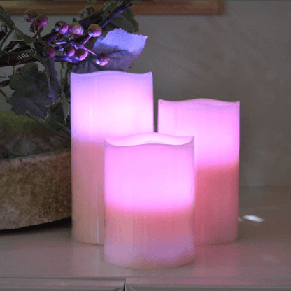 Simulation led candles color changing
