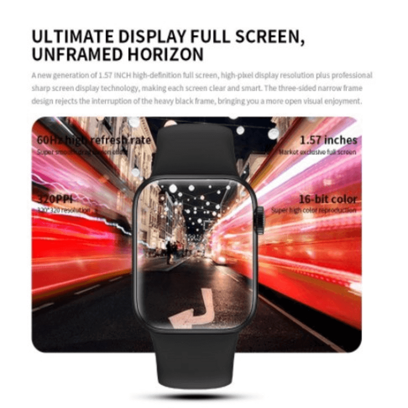 Smart watch 40mm full screen with rotating key heart rate monitor