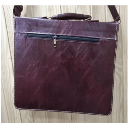 Laptop bag leatherette – brown