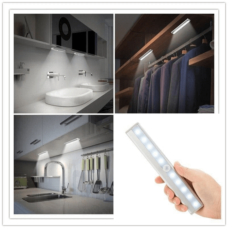 Led night light with motion sensor for closet